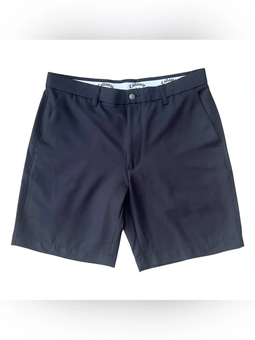 Callaway Men's Dark Navy Flat-Front Golf Shorts